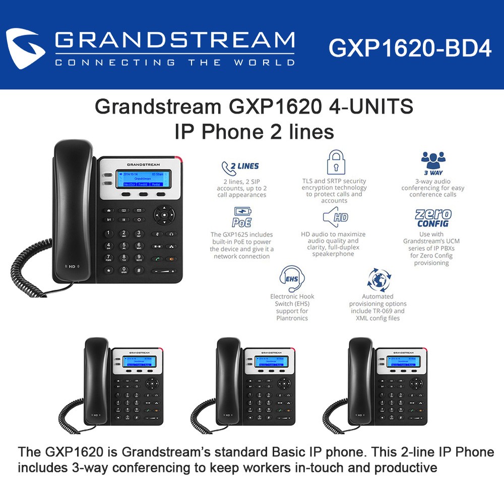 Настройка телефона grandstream gxp1620